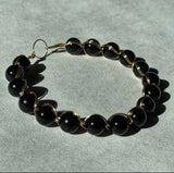 Obsidian Wire Wrapped Bracelet