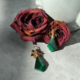 Malachite & Tourmaline Earings