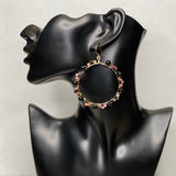 Wired Crystal wrapped hoops