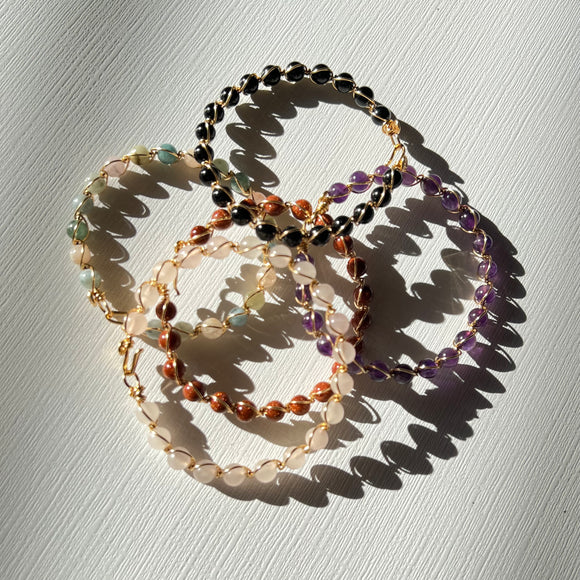 6mm Wire Wrapped Bracelet